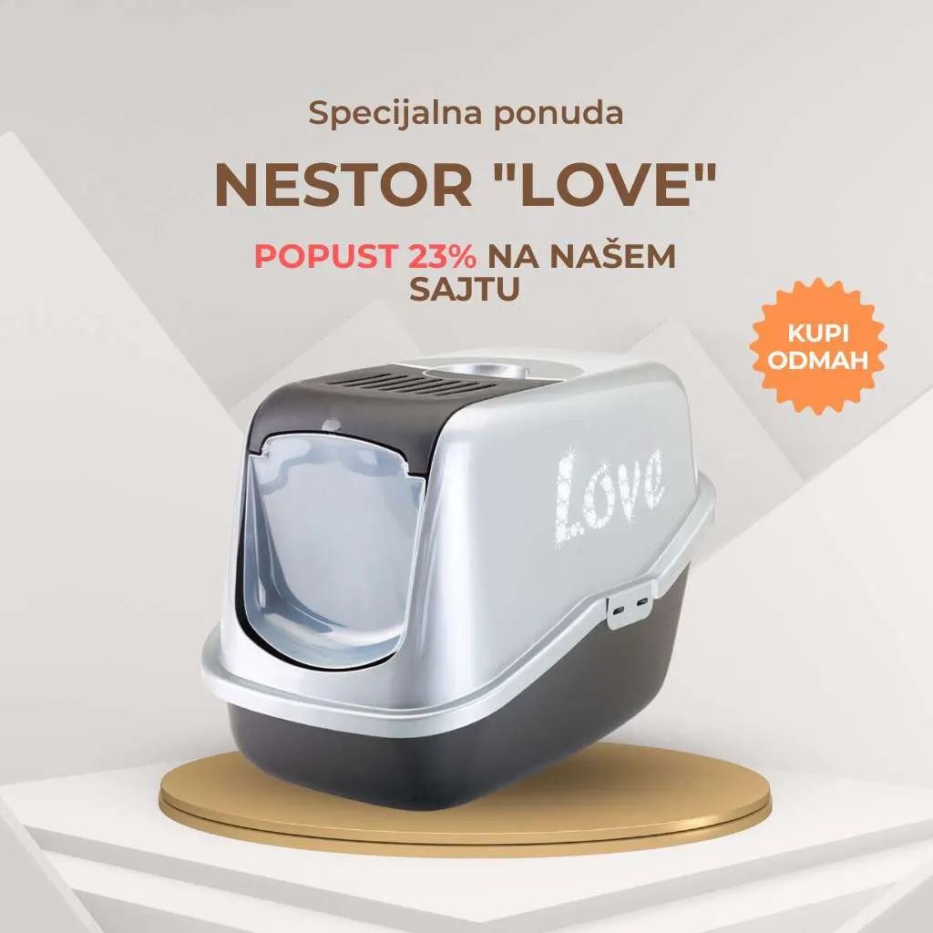 Nestor "Love" je kućni toalet za mačke
