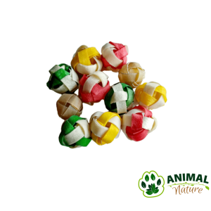 GIZMO pletene loptice poslastice za pse za žvakanje 50kom / 3,75cm - Animal Nature