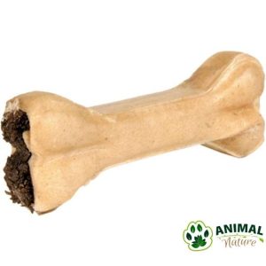 Kožna kost punjena škembićima žvakalice za pse Trixie - Animal Nature