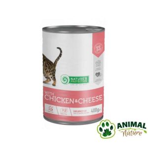 Nature’s Protection vlažna hrana za mačke sa piletinom i sirom