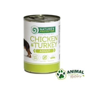 Nature’s Protection vlažna hrana za pse sa ćuretinom i piletinom