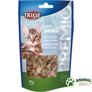 Poslastice za mačke sušena pileća srca 100% Trixie