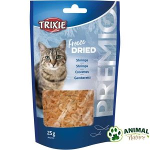 Poslastice za mačke sušeni škampi 100% Trixie