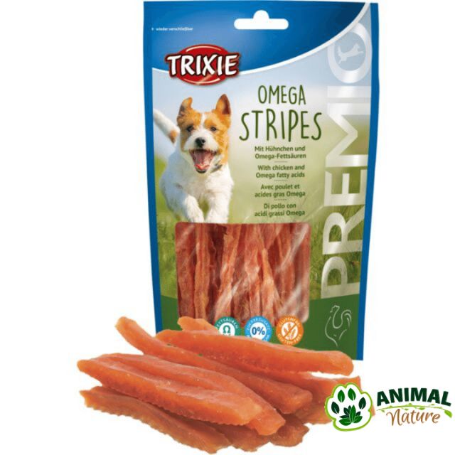 Poslastice za pse Omega Stripes Trixie Animal Nature