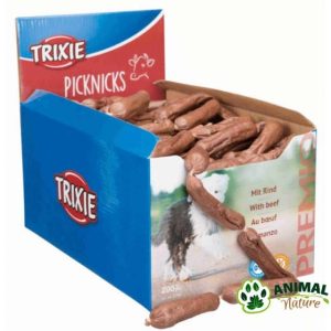 Sušene kobasice za pse sa piletinom, govedinom, jagnjetinom 200kom poslastice za pse Trixie - Animal Nature